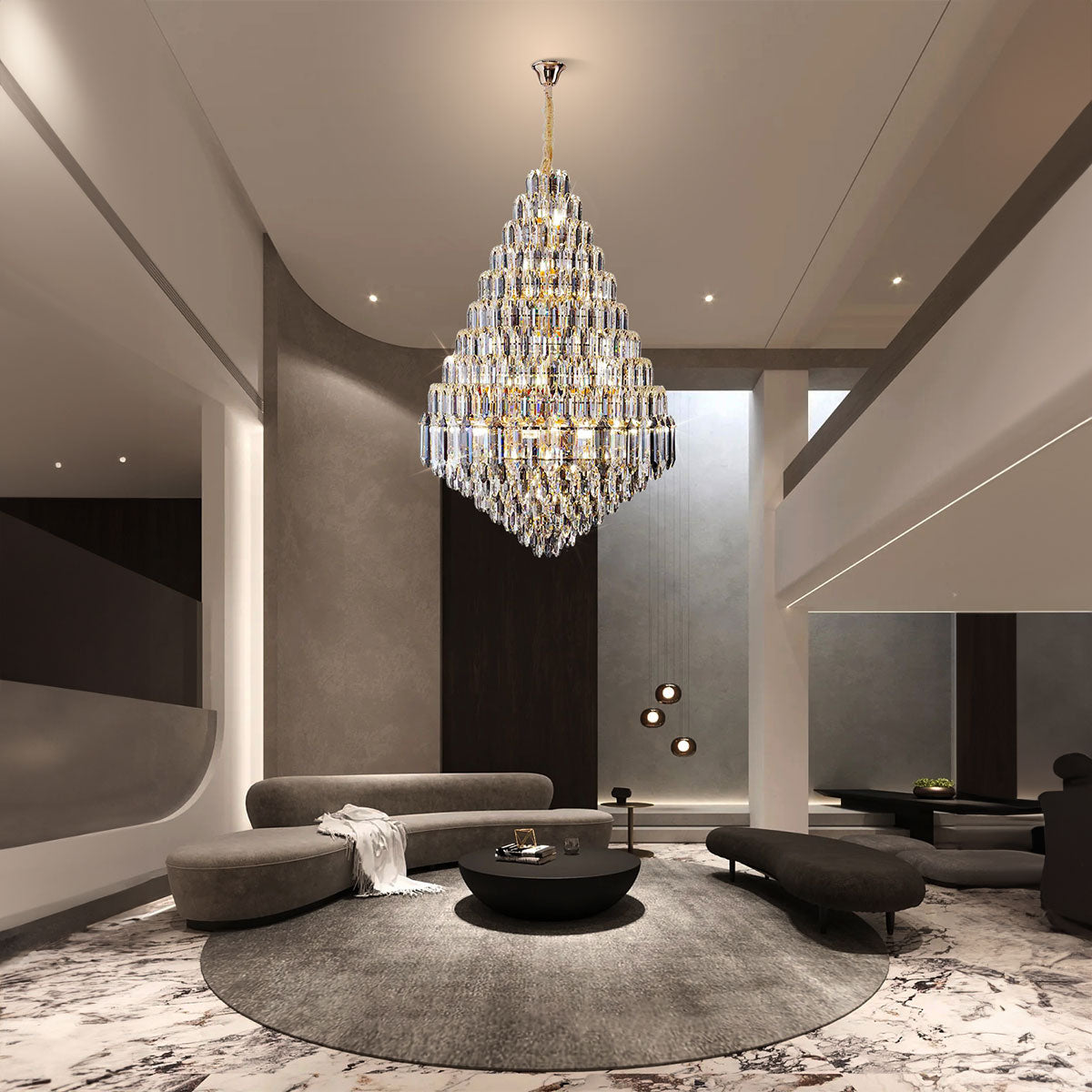 Mumbai Crystal Chandelier with 66 Lights