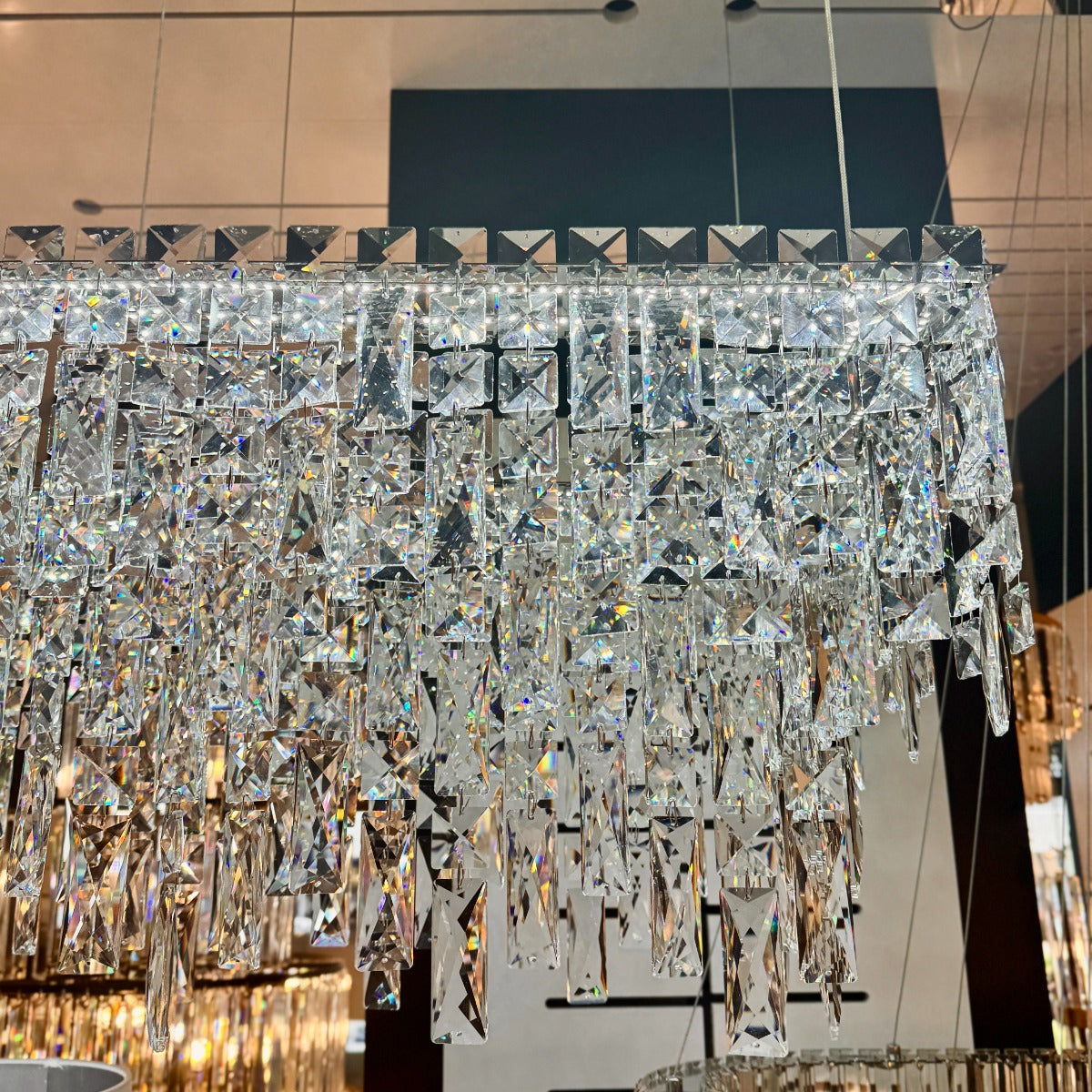 Perugia Crystal Linear LED Pendant Light