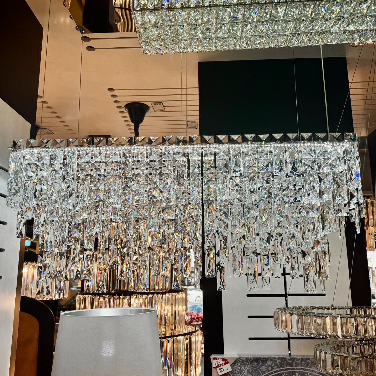 Perugia Crystal Linear LED Pendant Light