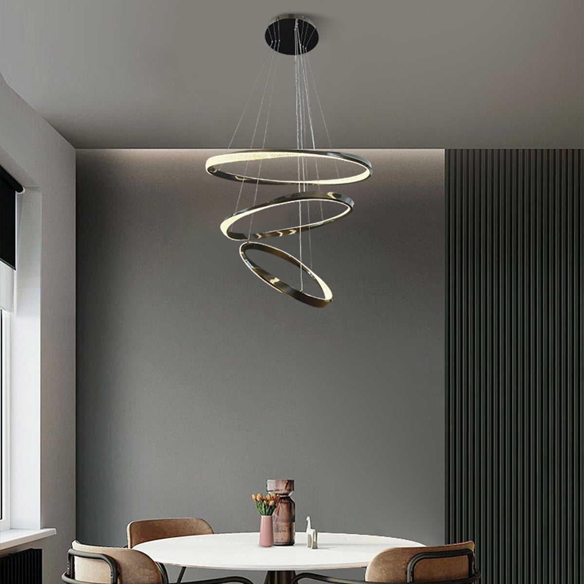 Saturno 3 Ring LED Pendant Light