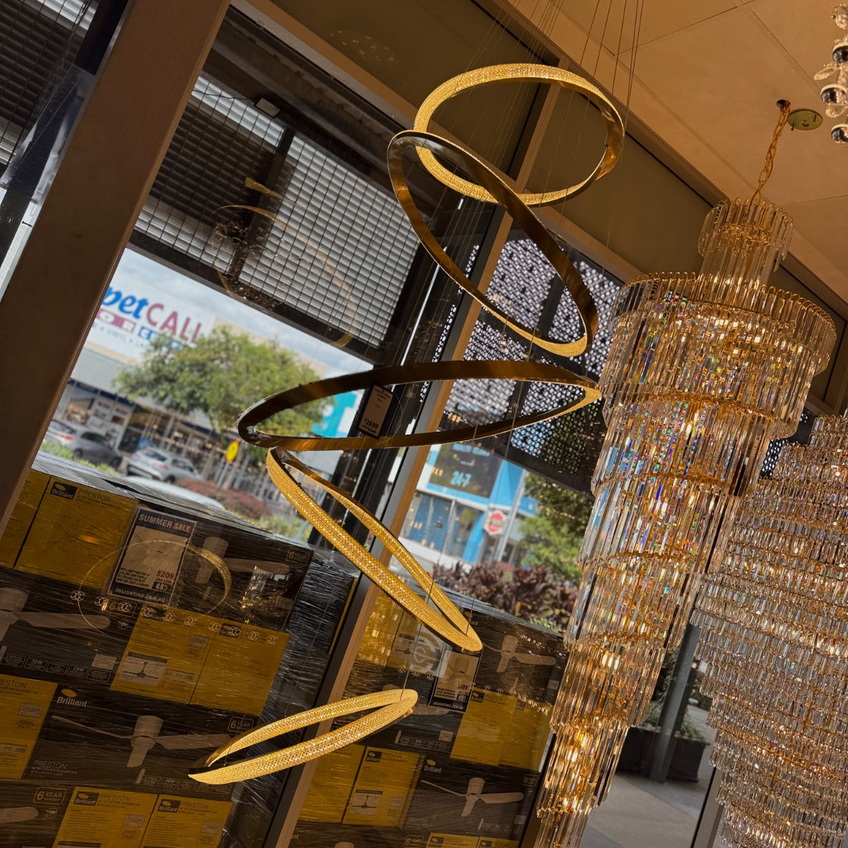 Saturno 5 Ring Pendant LED Light