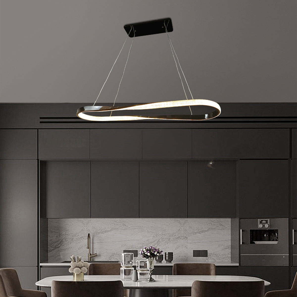 Saturno Oval Ring Pendant Light