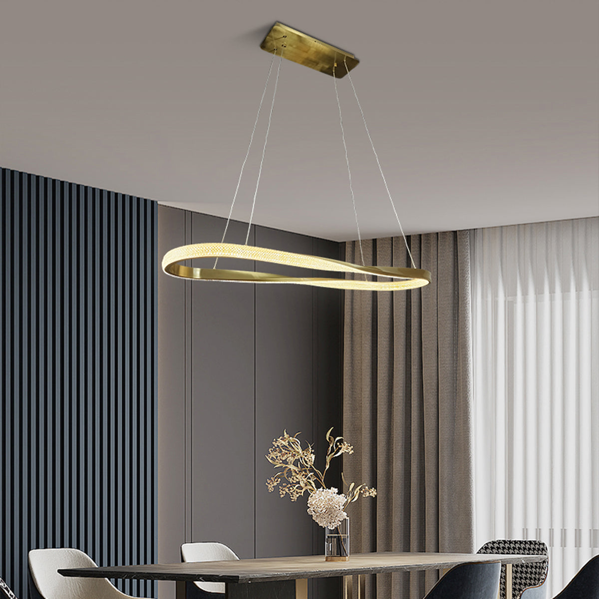 Saturno Oval Ring Pendant Light