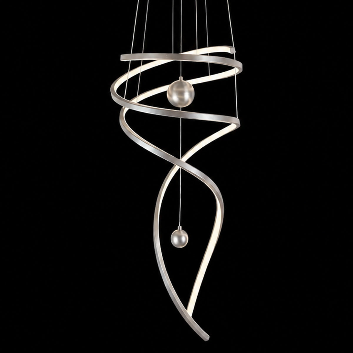 Galassia Metal Swirl Pendant Light