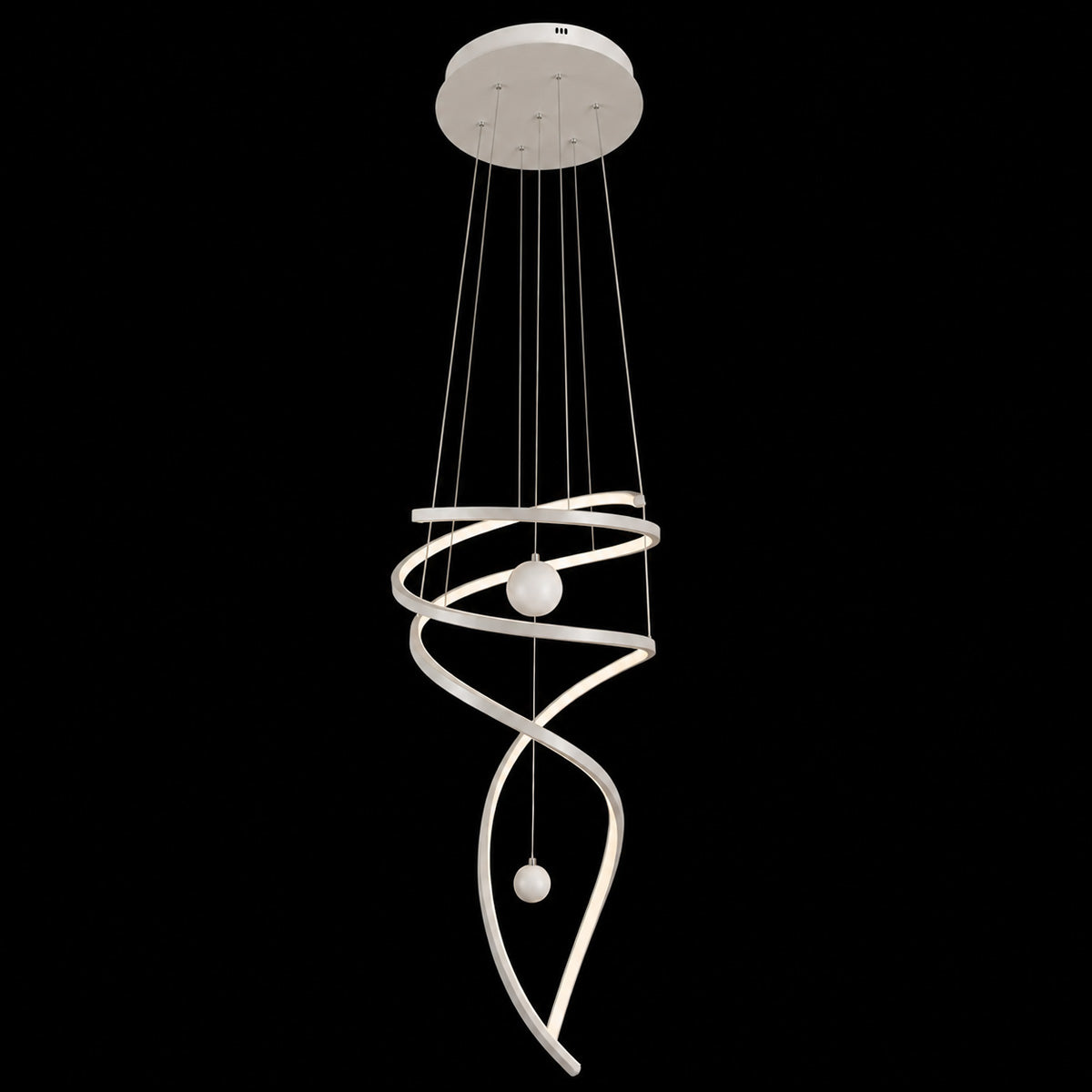 Galassia Metal Swirl Pendant Light