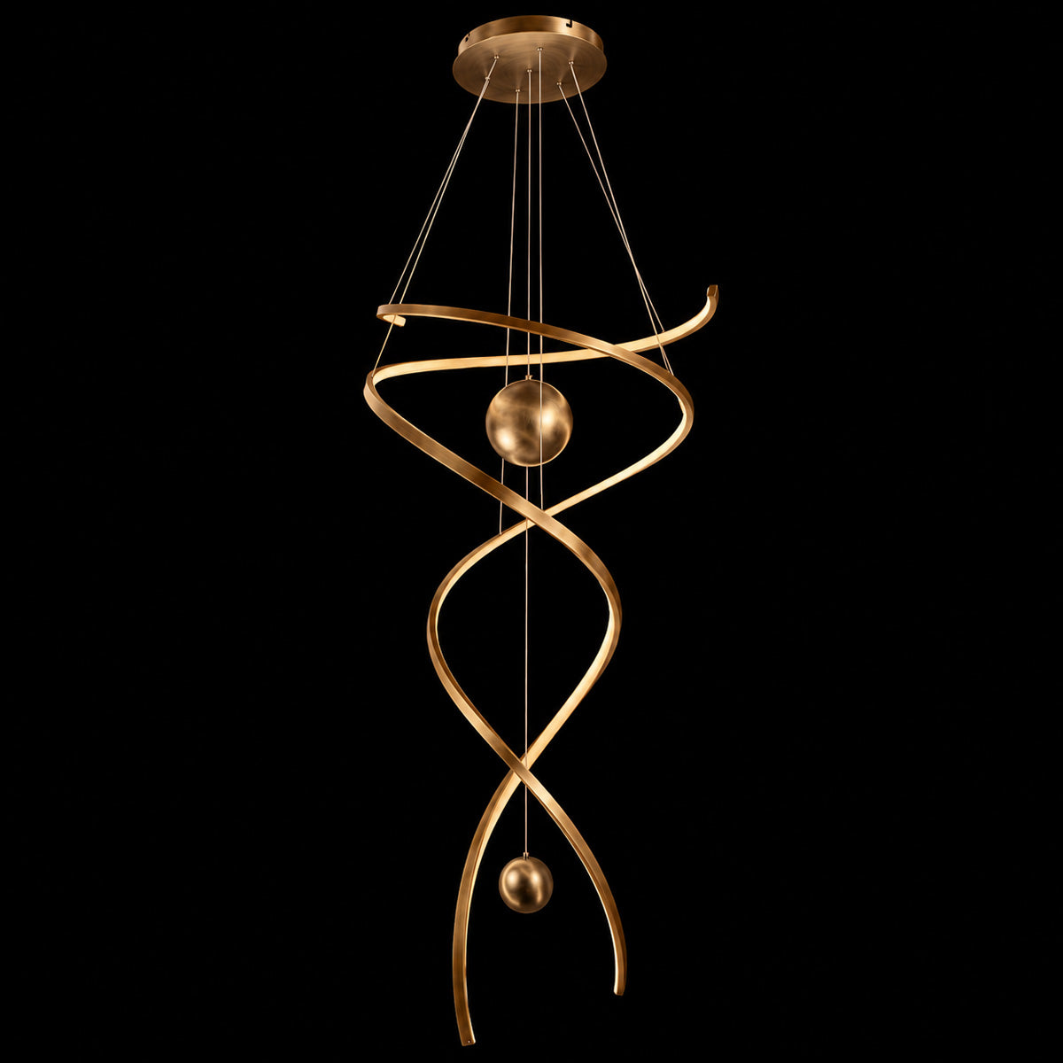 Galassia Metal Swirl Pendant Light