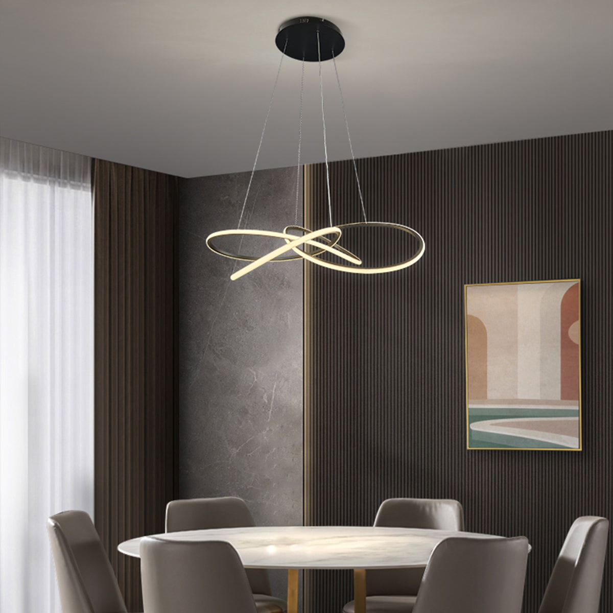 Meteora Infinity Intertwined Pendant Light 1000mm