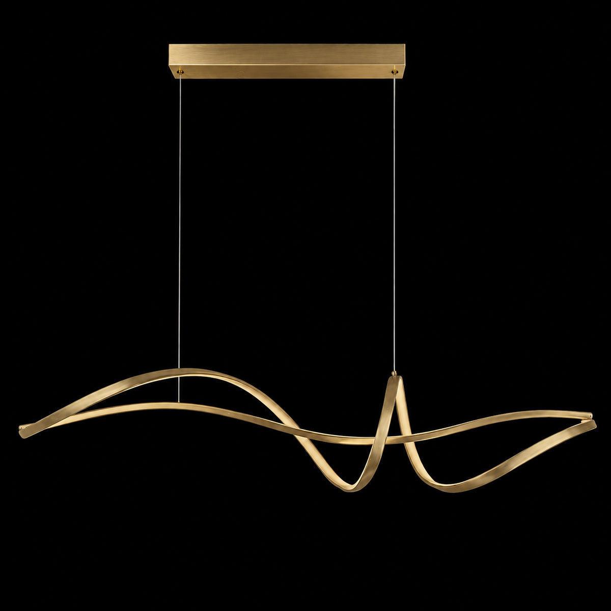 Bocchio Spiral LED Linear Pendant Light