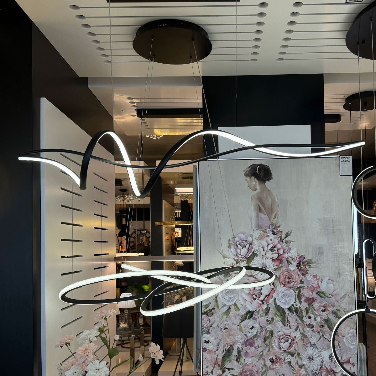 Bocchio Spiral Pendant Light 1200mm