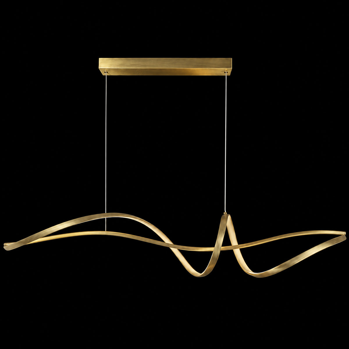 Bocchio Spiral LED Linear Pendant Light