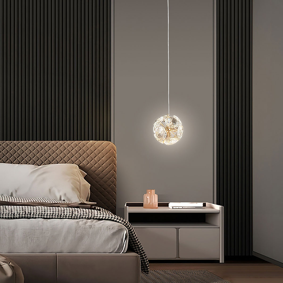 Astrid Crystal Floral Pendant Light - 150mm Dimmable