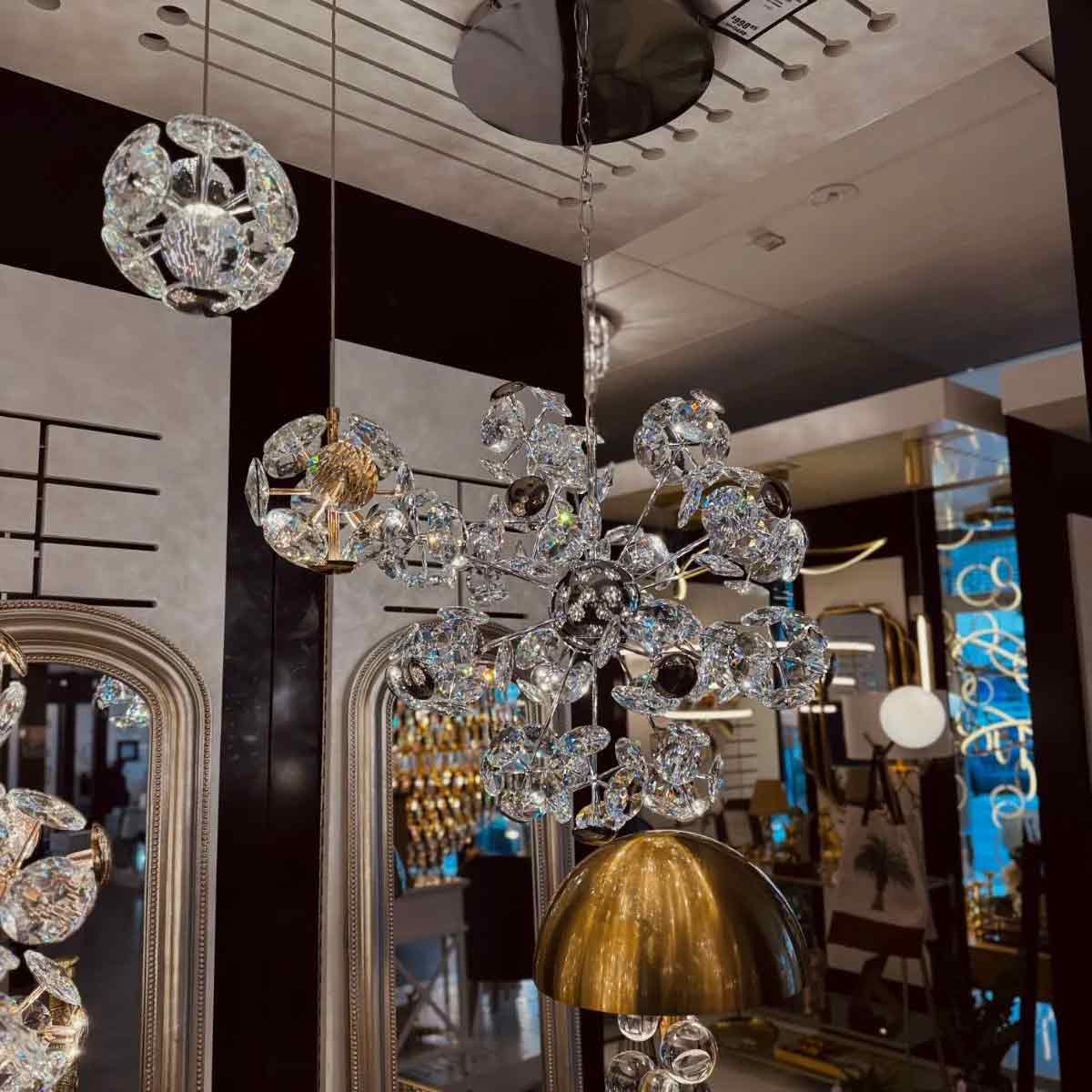 Astrid Crystal Floral Pendant Light - 600mm Dimmable