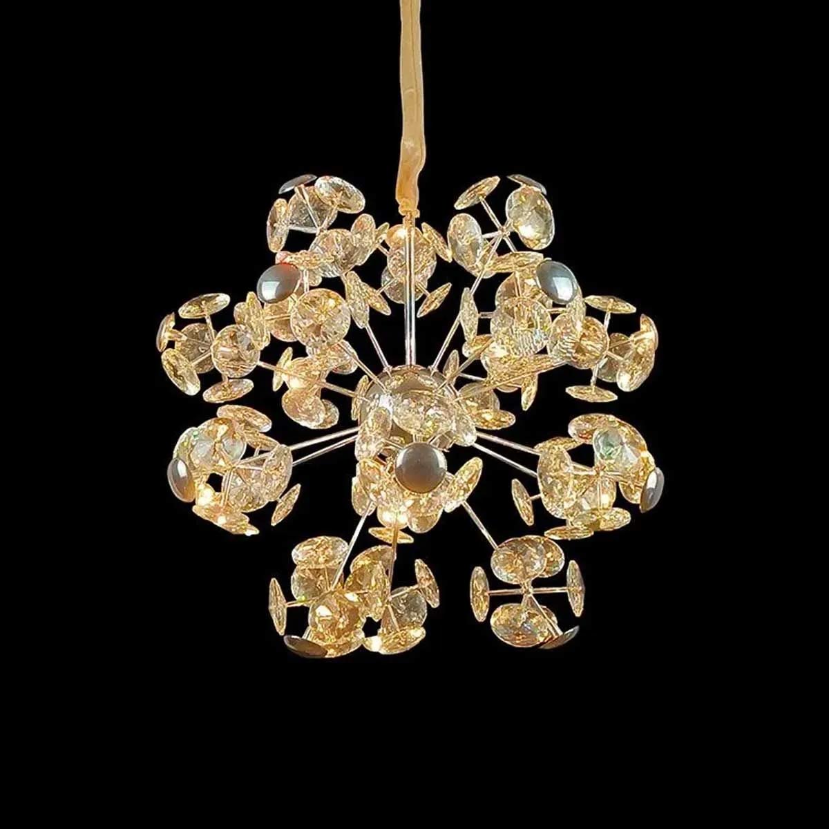 Astrid Crystal Floral Pendant Light - 600mm Dimmable