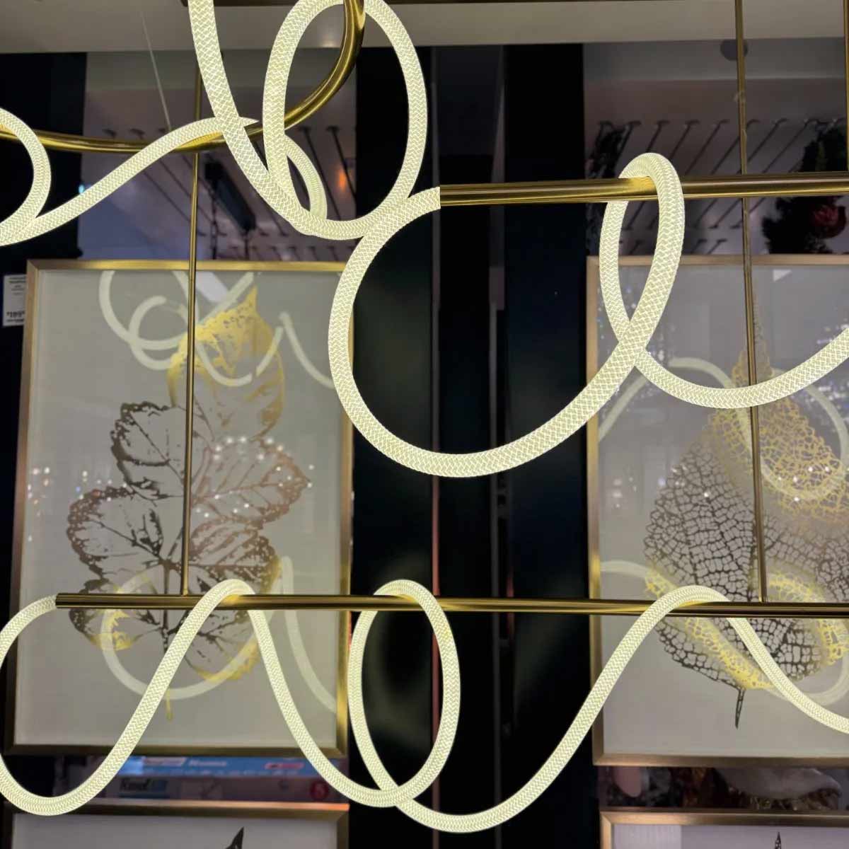 Roparo Linear LED Rope Pendant Light