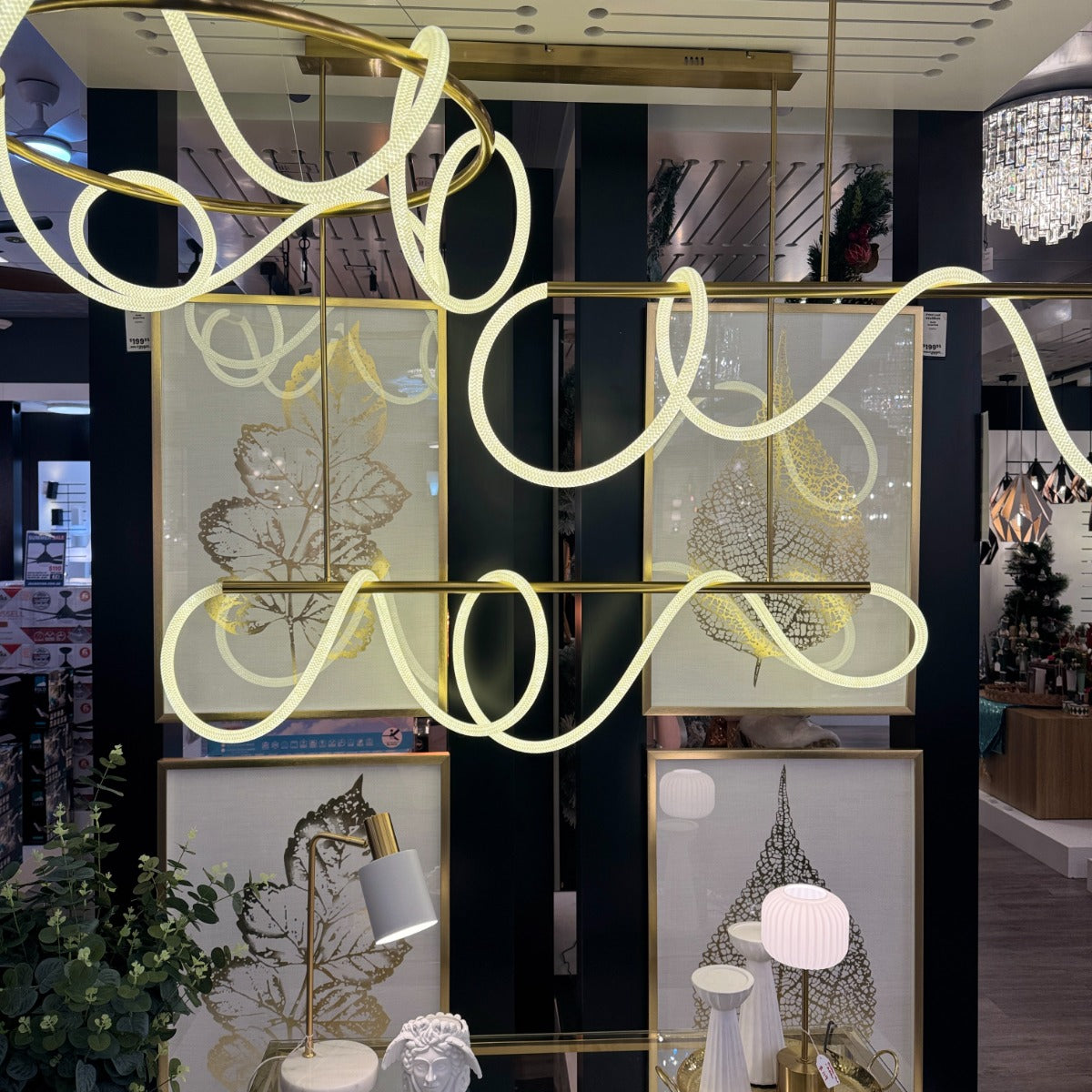 Roparo Linear LED Rope Pendant Light