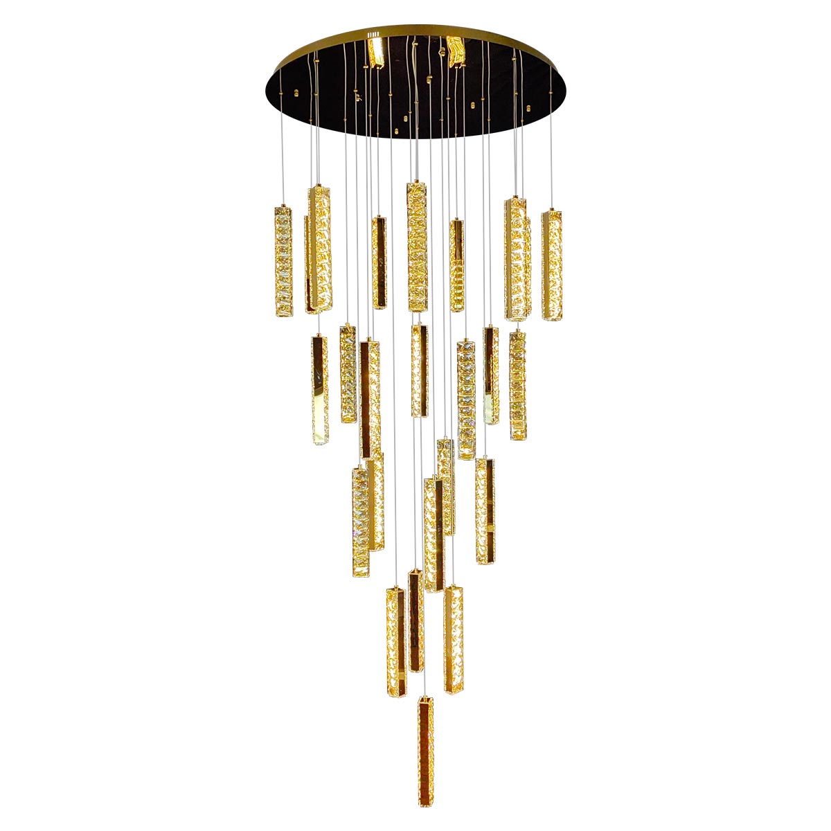 Trechizio LED Cluster Crystal Pendant Lights