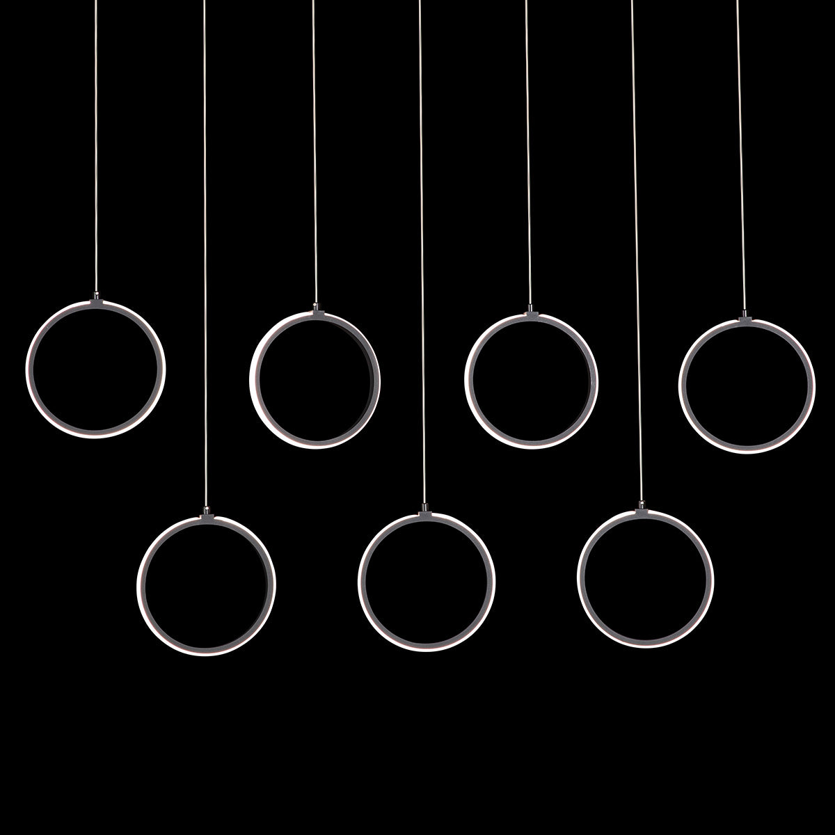 Bolla Linear 7 Ring LED Pendant Light