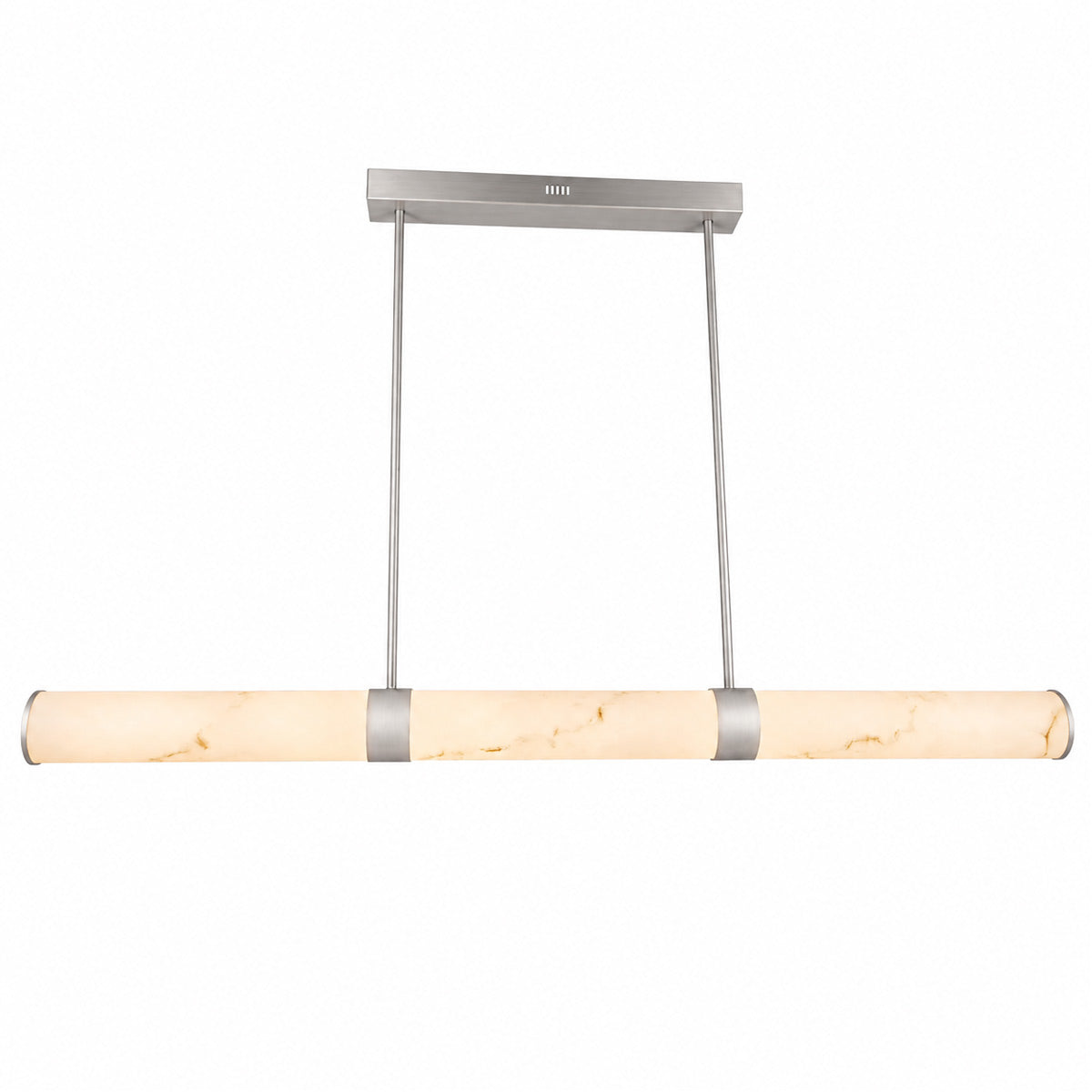 Isabella Linear Pendant Light - Alabaster Stone Look
