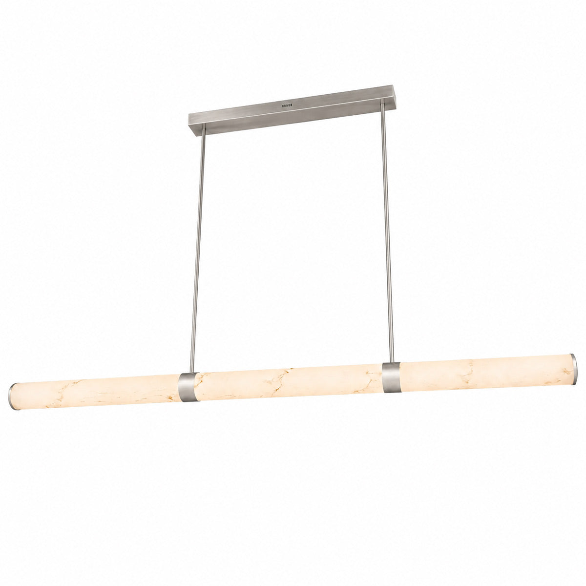 Isabella Linear Pendant Light - Alabaster Stone Look