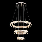 Jazmina Crystal 3 Ring LED Pendant Light - 600mm