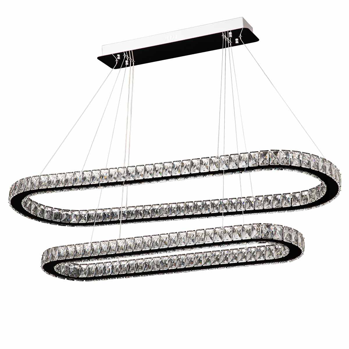 Jazmina Crystal Oval LED Pendant Light