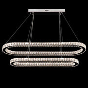 Jazmina Crystal Oval LED Pendant Light