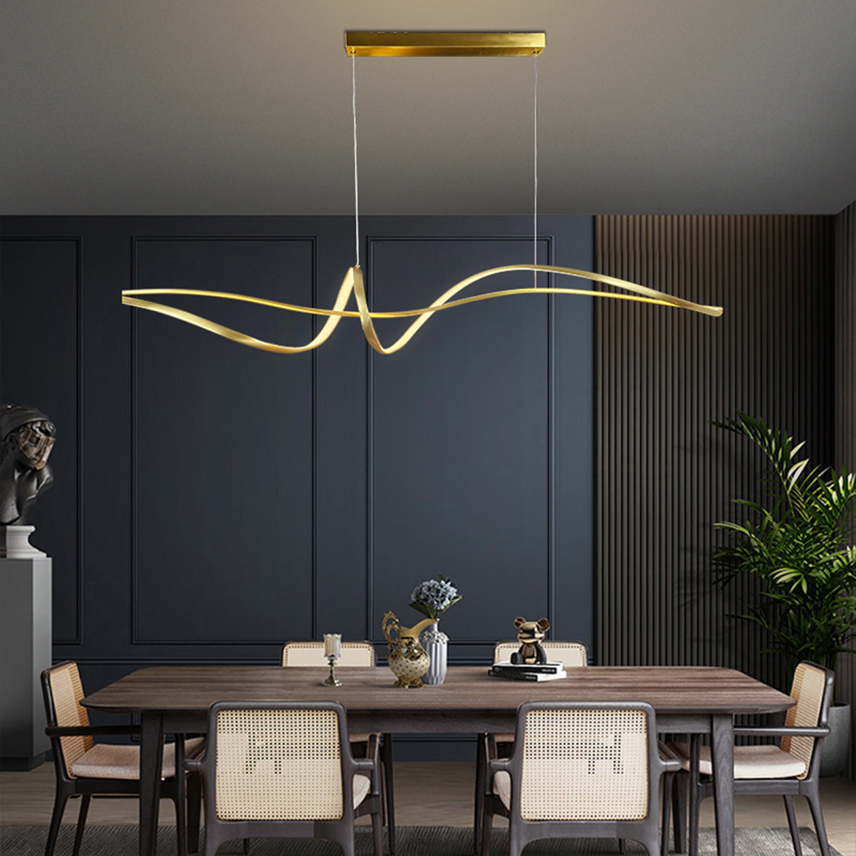 Bocchio Spiral Pendant Light 1200mm