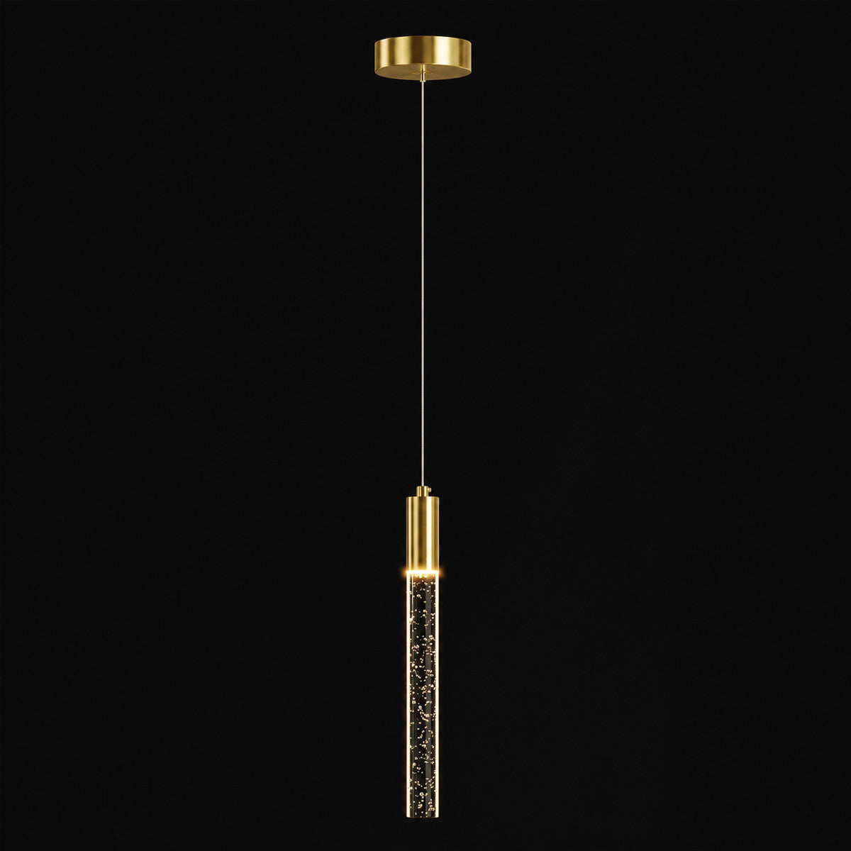 Andromeda 1 Light Bubble Glass LED Pendant