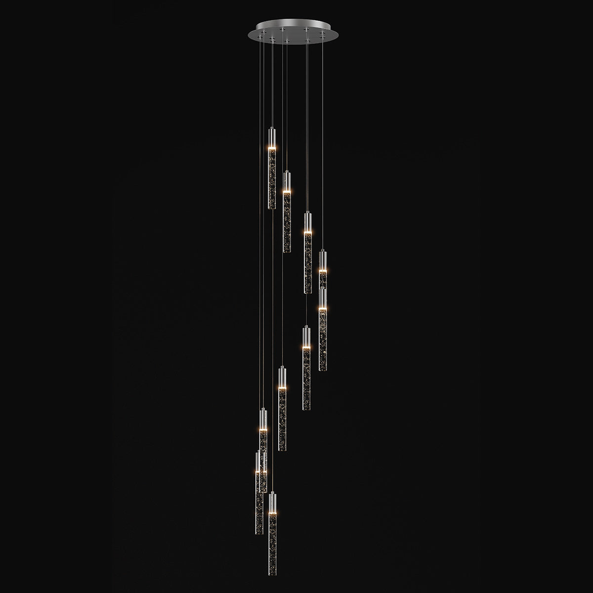 Andromeda Dropper Bubble Glass LED Pendant