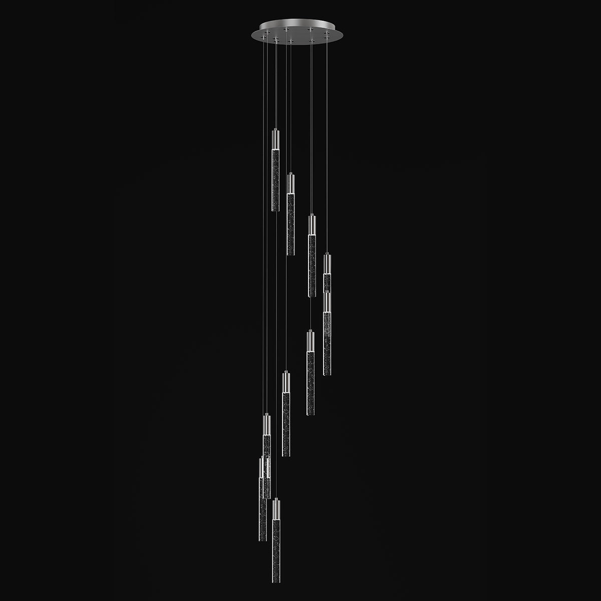 Andromeda Dropper Bubble Glass LED Pendant