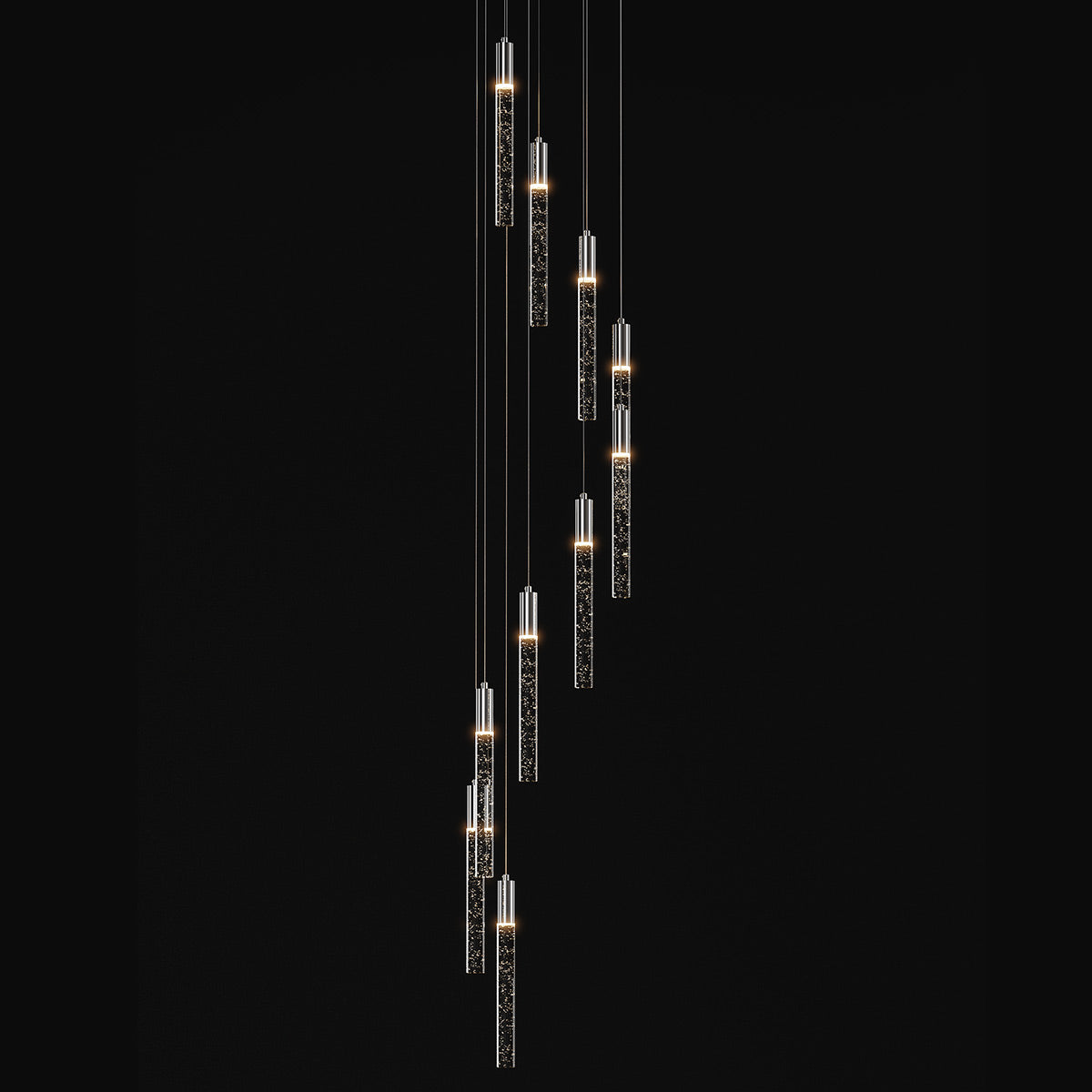 Andromeda Dropper Bubble Glass LED Pendant