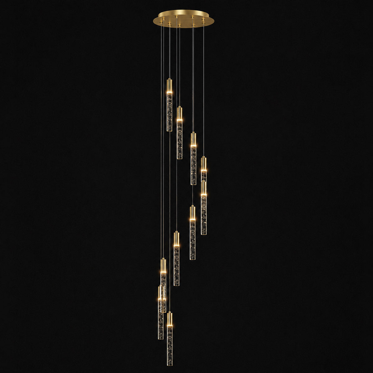 Andromeda Dropper Bubble Glass LED Pendant