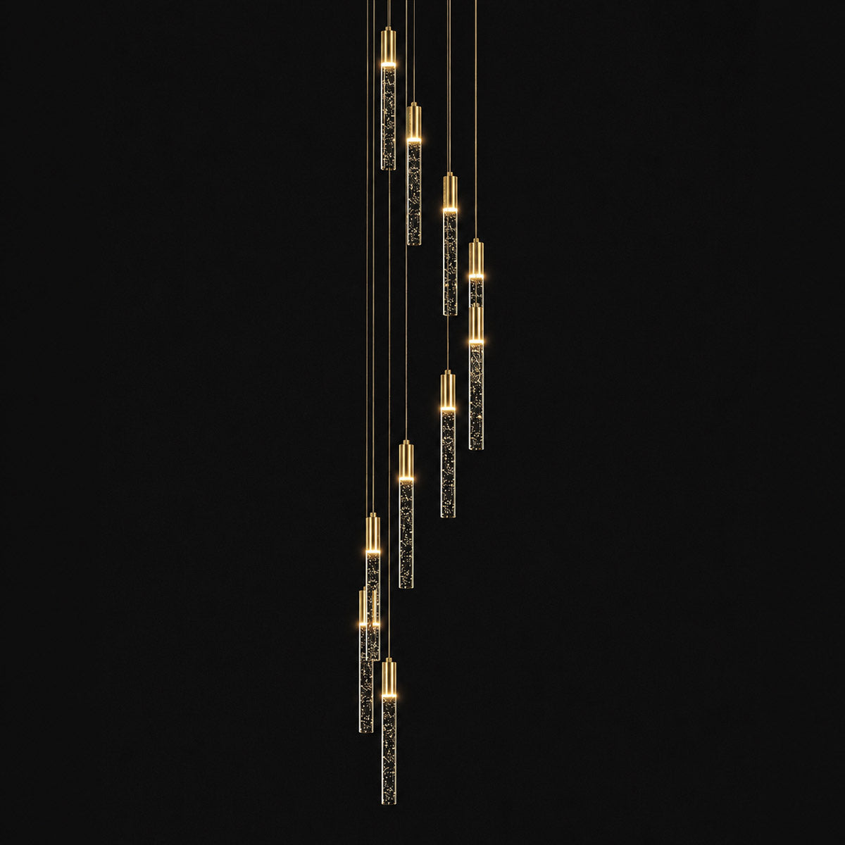 Andromeda Dropper Bubble Glass LED Pendant