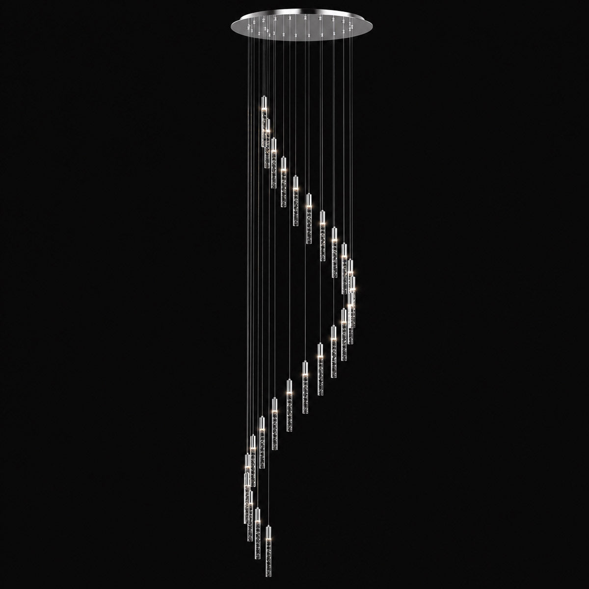 Andromeda Dropper Bubble Glass LED Pendant