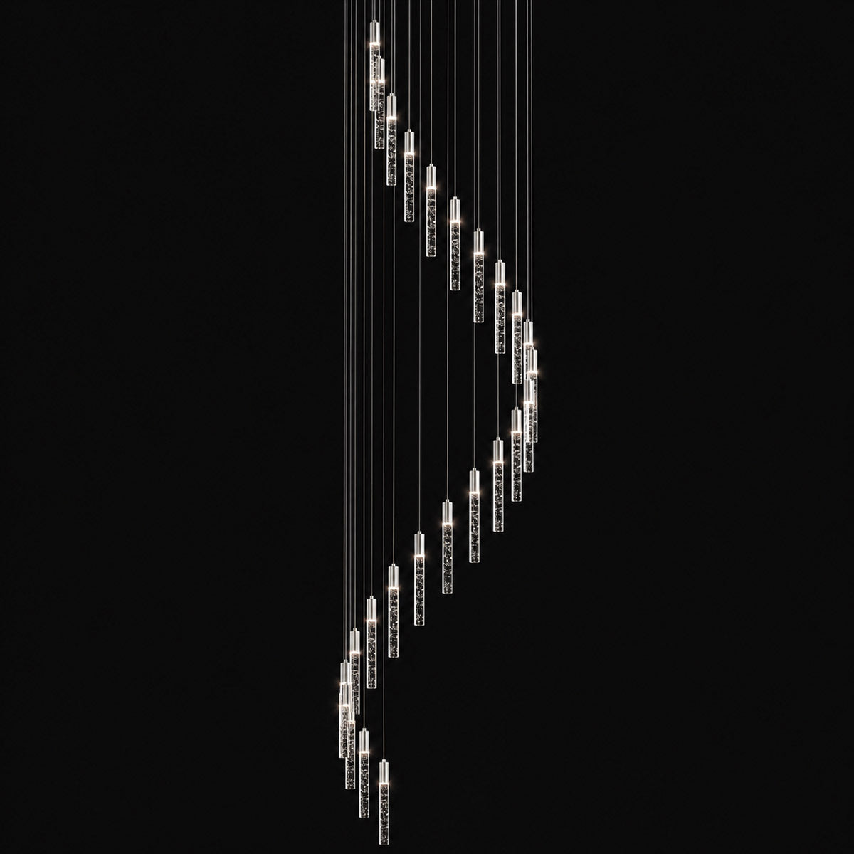 Andromeda Dropper Bubble Glass LED Pendant