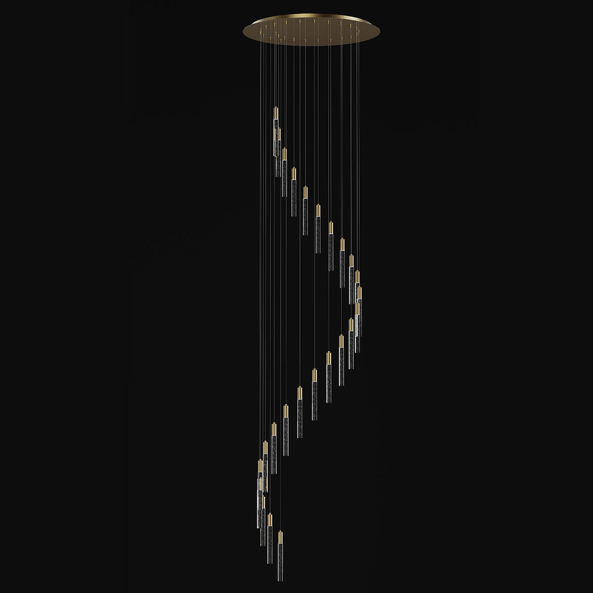 Andromeda Dropper Bubble Glass LED Pendant