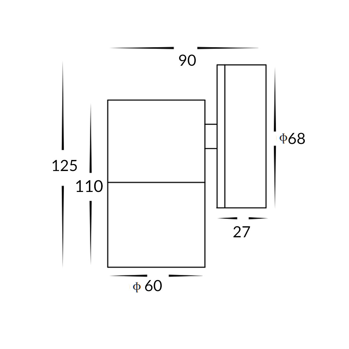 Koral Down GU10 Outdoor Wall Light