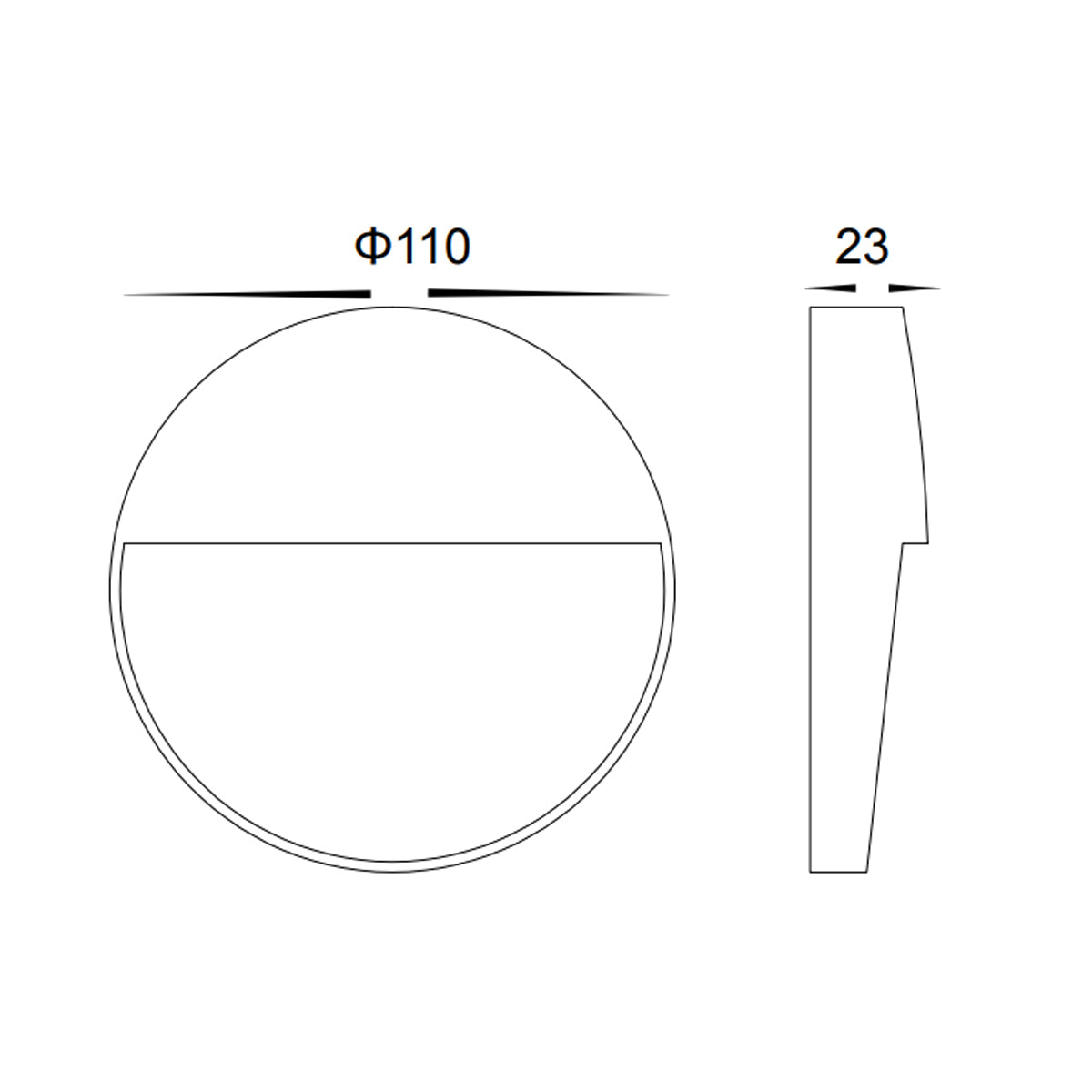 Lugo Circular 24V Outdoor Wall Light