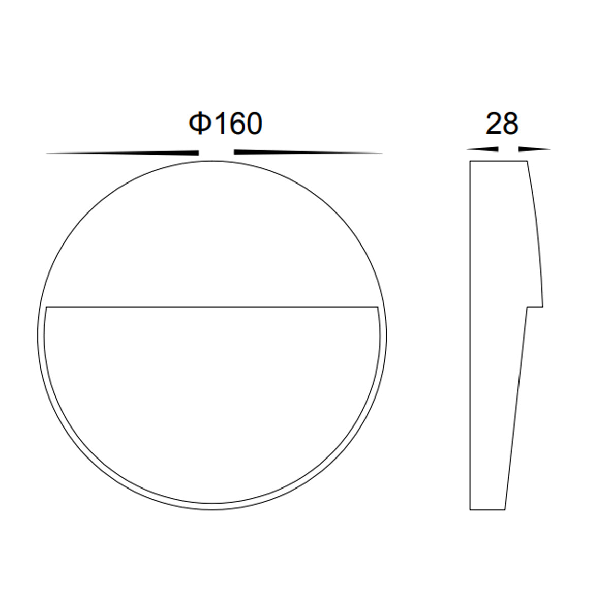 Lugo Circular 24V Outdoor Wall Light