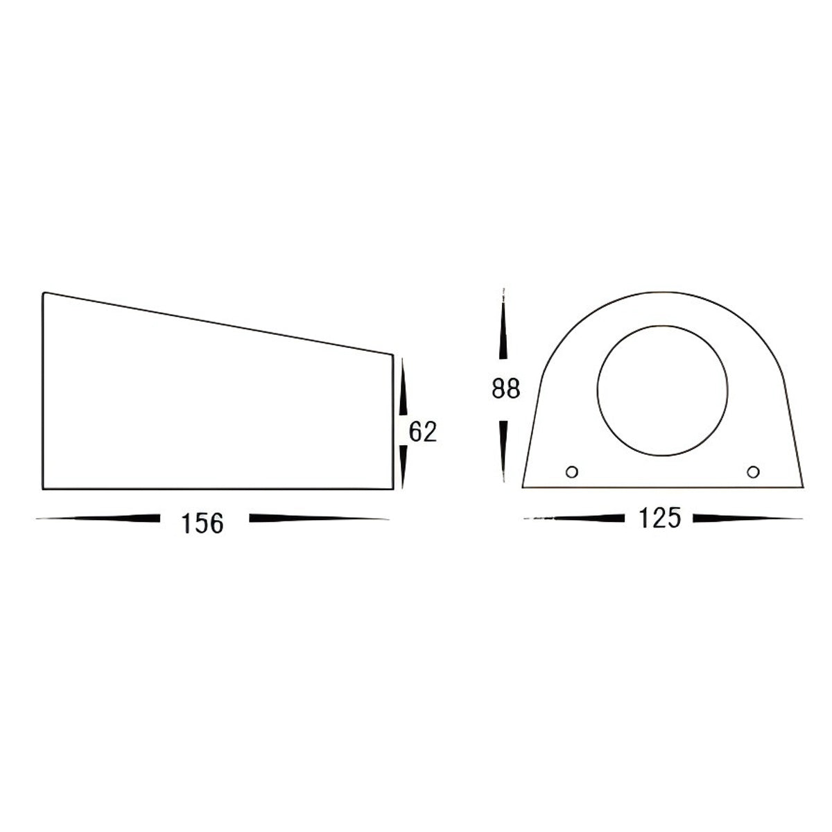 Estella Curve LED Outdoor Wall Light