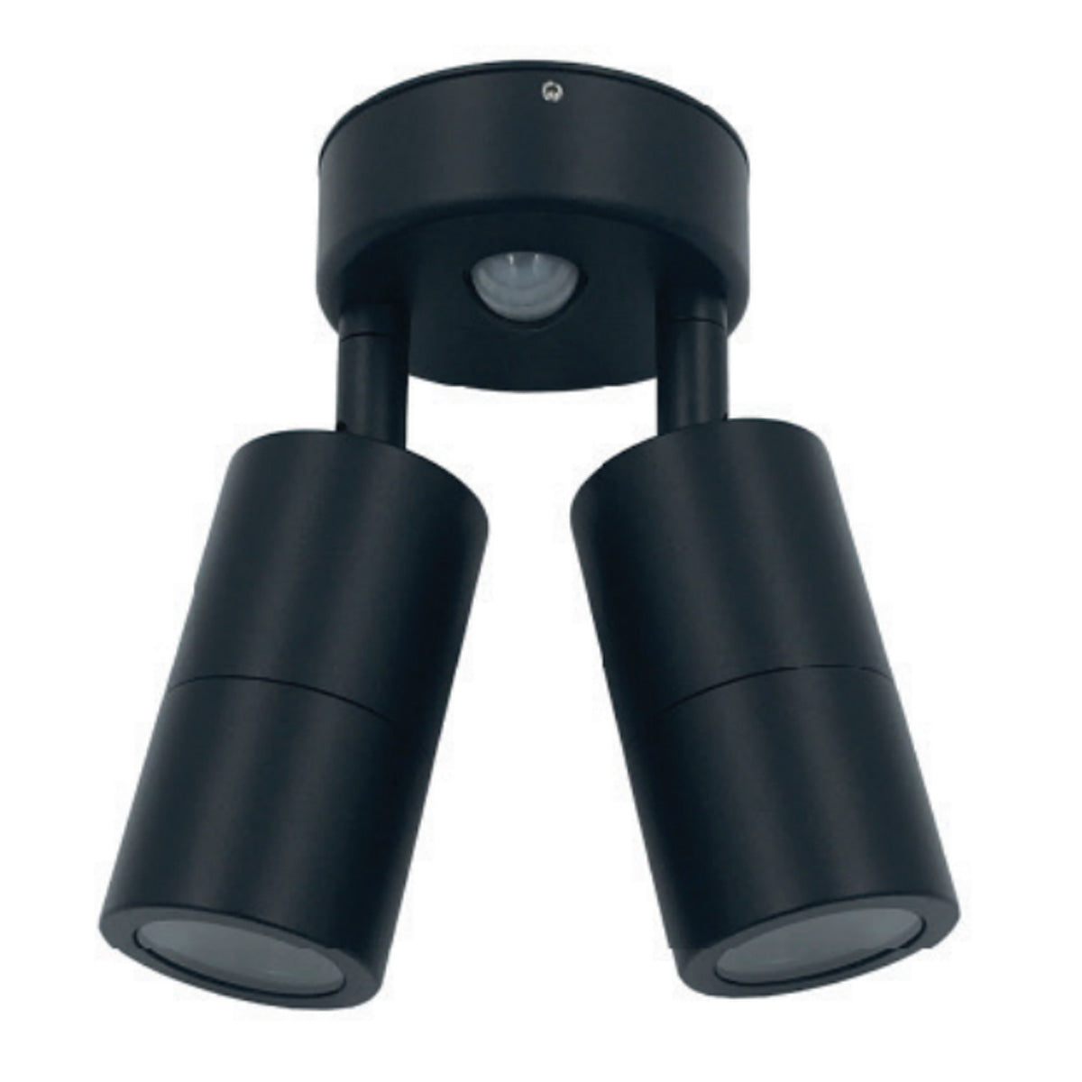 Koral 2 Light Adjustable GU10 Outdoor Wall Light with Sensor