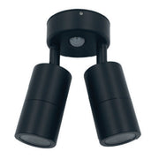 Koral 2 Light Adjustable GU10 Outdoor Wall Light with Sensor