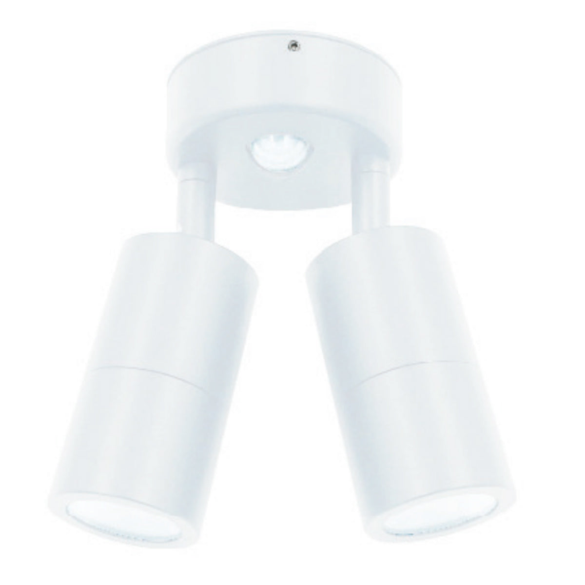 Koral 2 Light Adjustable GU10 Outdoor Wall Light with Sensor