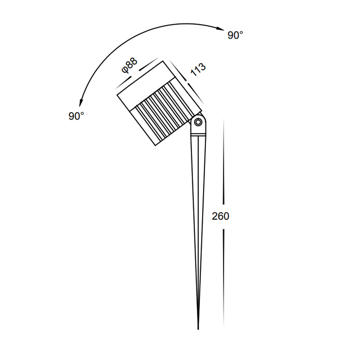 Lucia 24V Garden Spike LED Light
