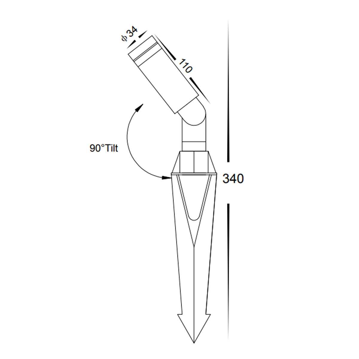 Zeffa 24V Garden Spike Outdoor Spike Light