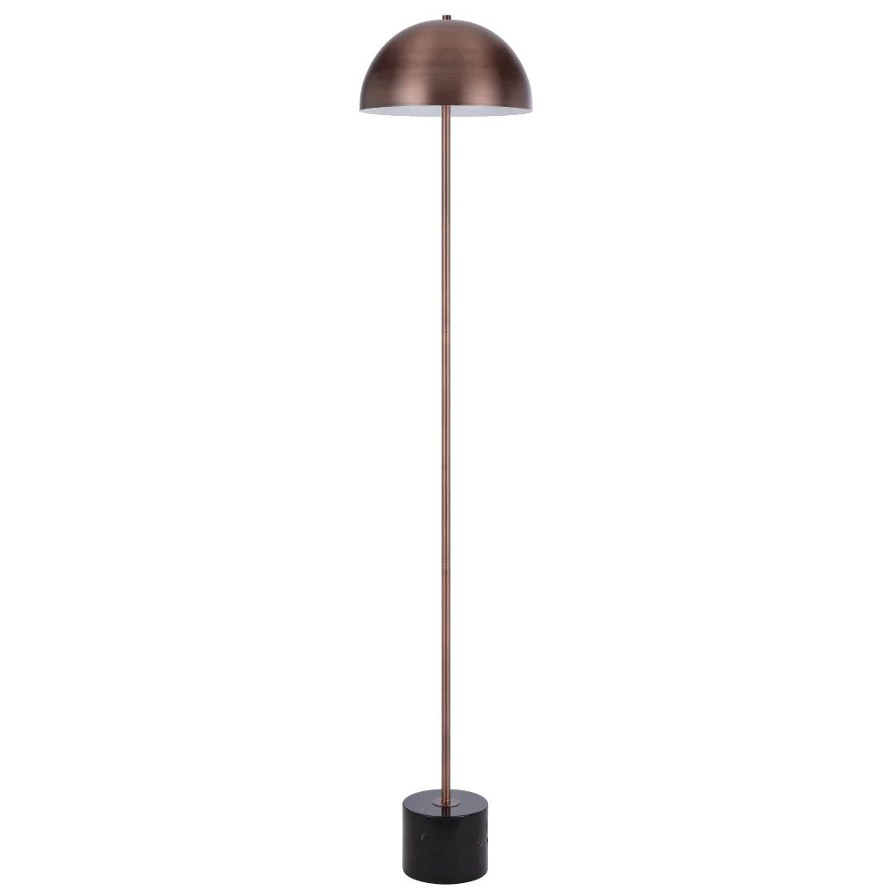 Domez Floor Lamp with Metal Dome Shade