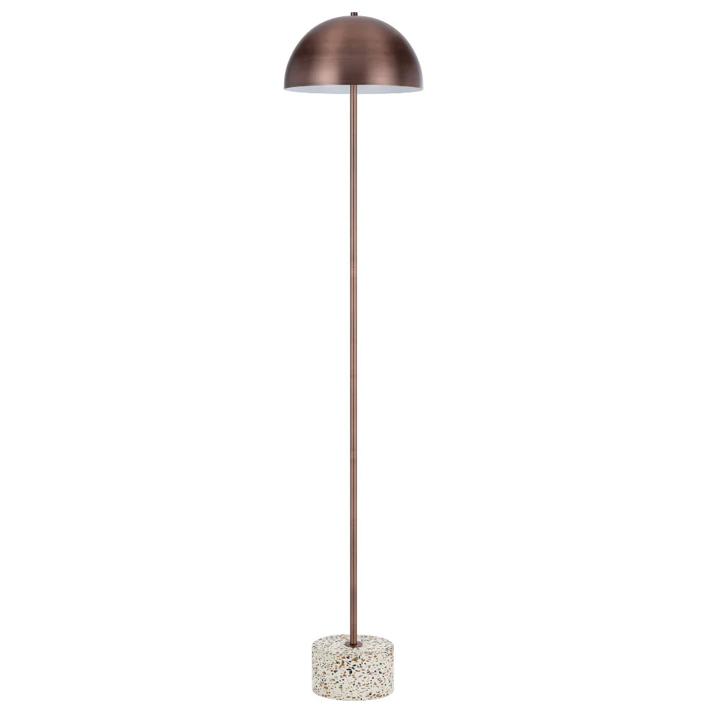 Domez Floor Lamp with Metal Dome Shade