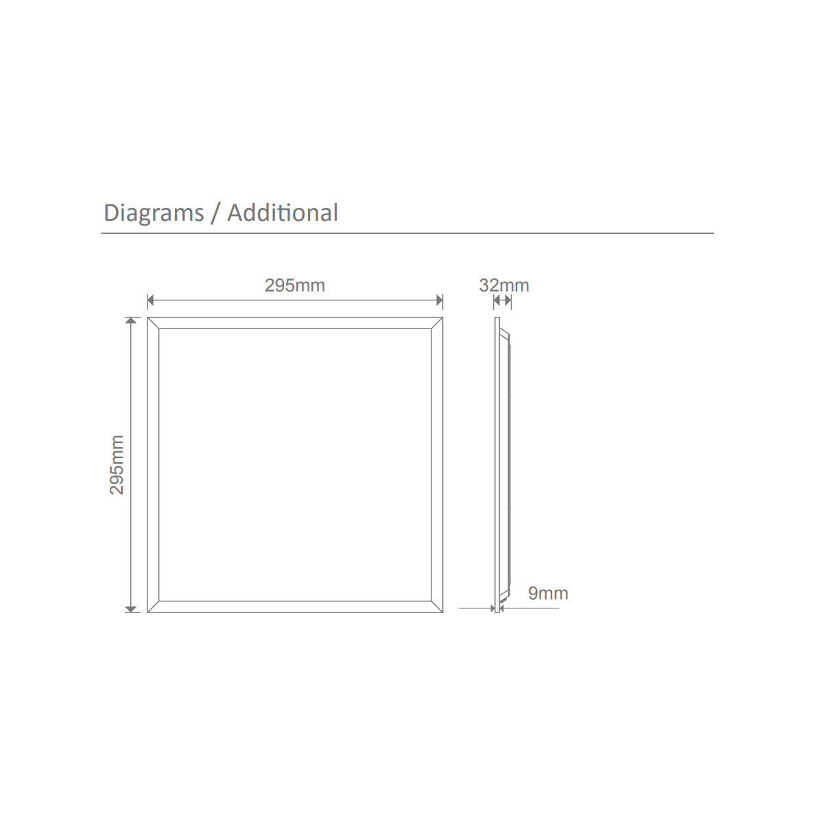 Domus 10W LED Tri Colour Recessed Panel Light 300x300mm