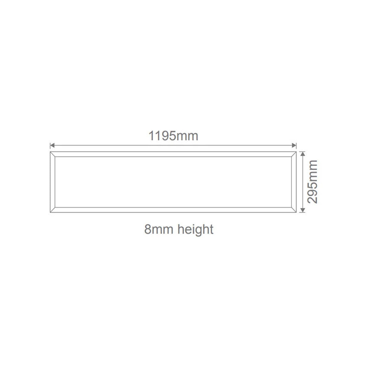 Domus 36W LED Tri Colour Recessed Panel Light 1200x300mm