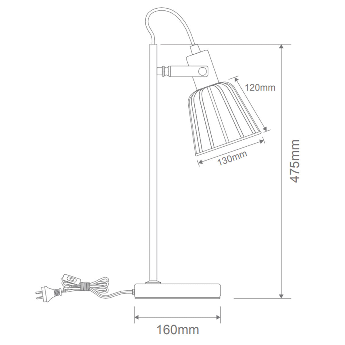 Domus Ashley Cage Desk Lamp
